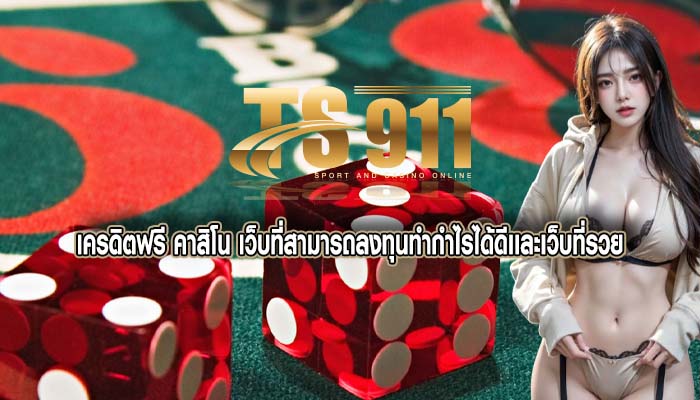 เครดิตฟรี คาสิโน เว็บที่สามารถลงทุนทำกำไรได้ดีเเละเว็บที่รวย