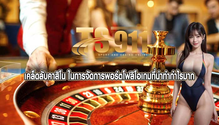 เคล็ดลับคาสิโน ในการจัดการพอร์ตโฟลิโอเกมที่น่าทำกำไรมาก